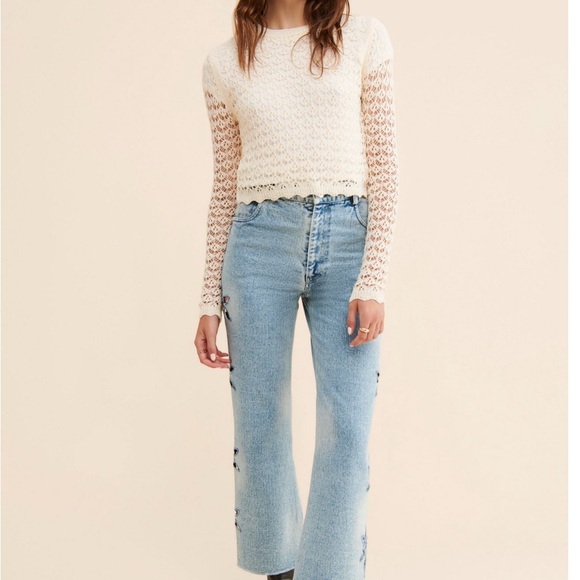 Free People Denim - Free People Light Blue Flare Jeans